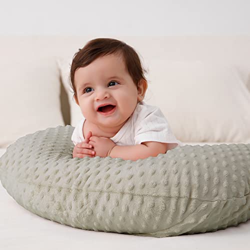 Nursing Pillow and Body Positioner with Premium Slipcover - color: Tidal Foam