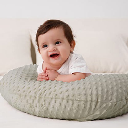 Nursing Pillow and Body Positioner with Premium Slipcover - color: Tidal Foam