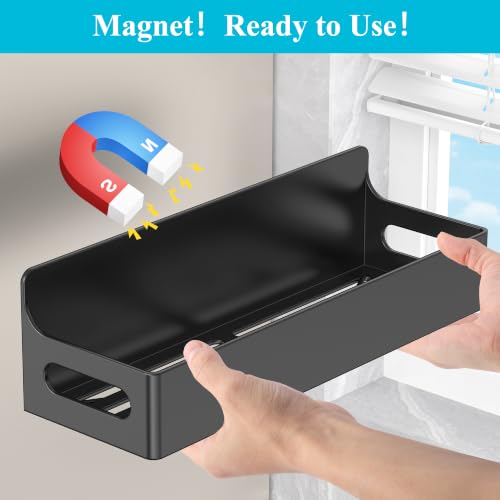 HuggieGems Magnetic Water Bottle Holder for Fridge Black, 4 Pack - color: Upgrade Black, size: 4 Pack