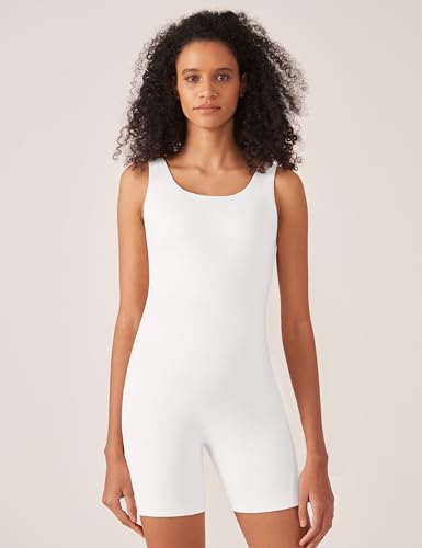 POSHDIVAH Maternity Romper Shorts Double Lined Jumpsuit - color: White, size: XX-Large