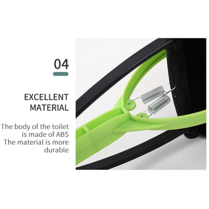32" Foldable Long Handle Dog Pooper Scooper, No Bending Waste Pick Up Tool - color: Blue