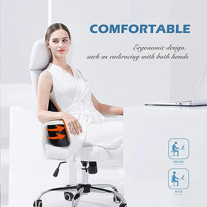 Super Cozy Lumbar Support Pillow for Car/Office Chair, 100% Memory Foam - color: Backsaver-two