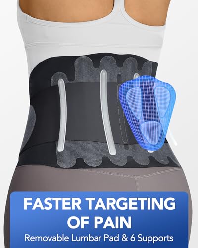 0.5mm Ultra Thin Back Brace for Women Men, All Day Comfort & Support - size: M, style: Black