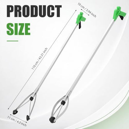 Sabary 5 Pack Suction Cup Grabber Reacher Tool Trash Picker,Green,43inch - color: Green, size: 43 Inch
