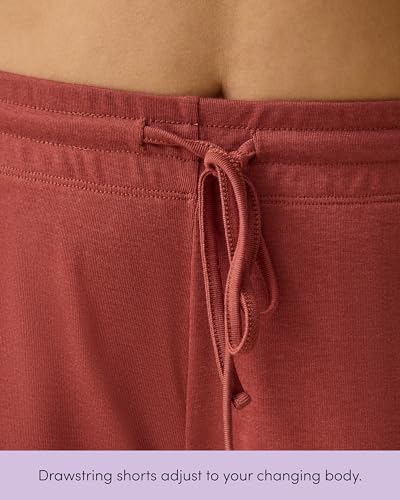 Kindred Bravely Essentials Maternity Nursing Cami, Shorts Breastfeeding Set - color: Warm Sienna, size: 1X