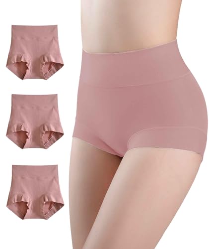 Postpartum C Section Compression Cotton Underwear Briefs Pack of 3 - color: Rose(3p), size: 5