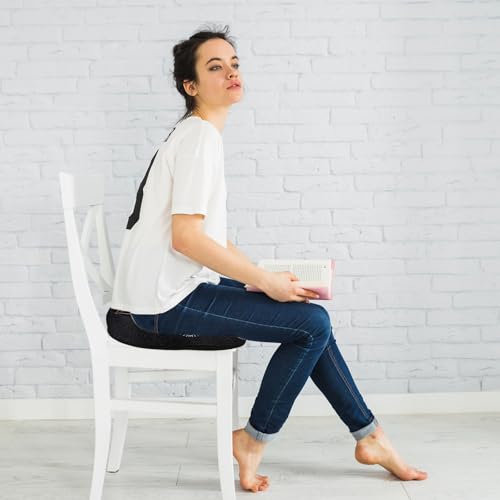 Donut Pillow for Hemorrhoids Seat Cushion for Tailbone Pain Relief - color: Mandala Black