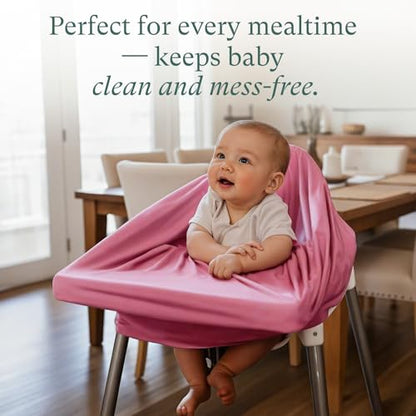 PurComfy 4-in-1 Baby Car Seat Cover, Supersoft Bamboo Viscose Nursing Cover - color: Lilac