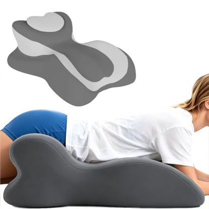 Intimacy Positioning Wedge for Couples – Memory Foam Hip Lift Cushion - color: Dark Gray