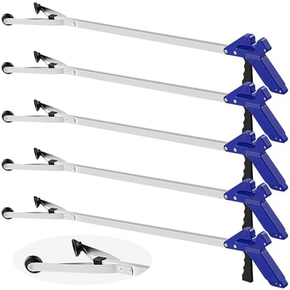 Sabary 5 Pack Suction Cup Grabber Reacher Tool Trash Picker,Blue,43inch - color: Blue, size: 43 Inch