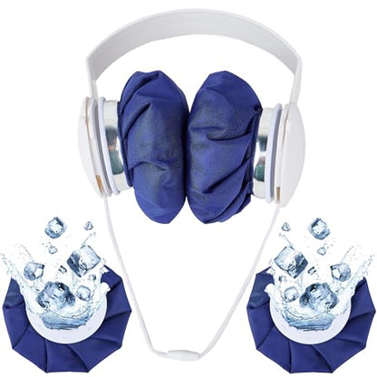 Reusable Ice Pack for Injuries Neck Cooler Ice Bags Hot Water Bag for Pain - color: White Blue