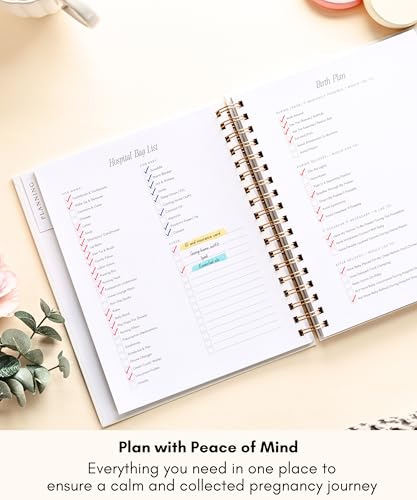 Lamare Pregnancy Journal for First Time Moms 2026 – Pregnancy Scarpbook - color: Sage