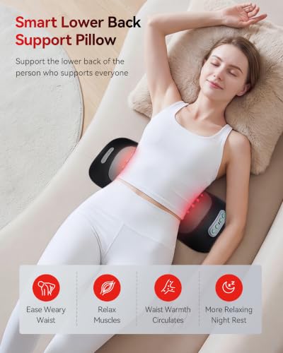 FliKEZE 4-in-1 Back Massager with Red Light 660/850nm Cordless 5000mAh - color: Black