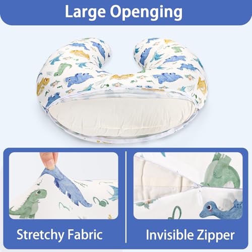 TANOFAR Nursing Pillow Cover Boys Stretchy Soft Cute Case, Dinosaur - color: Cartoon