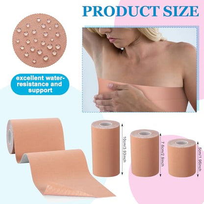 Geiserailie 3 Roll Back Fat Tummy Lift Tape Assorted Size Thigh Lift Patch