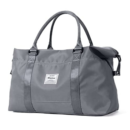 Travel Duffel Bag, Carry On Overnight Weekender Bags for Women - color: A1-Goblin Blue, size: Large