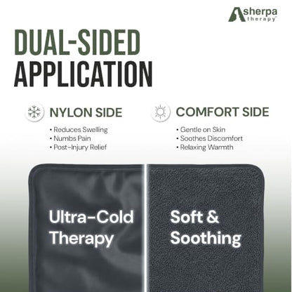 Flexible Hot and Cold Gel Pack Medium 8" x 12", 2 Pack - size: Medium (2 pack), style: Grey