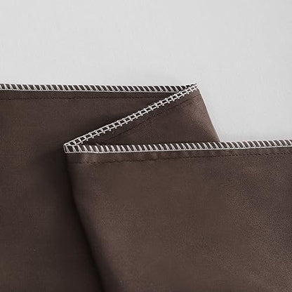 NTBAY Toddler Microfiber Pillowcases, Set of 2, Dark Brown - color: Dark Brown, size: Toddler (14"x20")