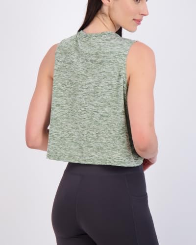 5 Pack Women's Dry Fit Crop Tank Tops Sleeveless Athletic Workout Gym Yoga - color: Set 4, size: Medium