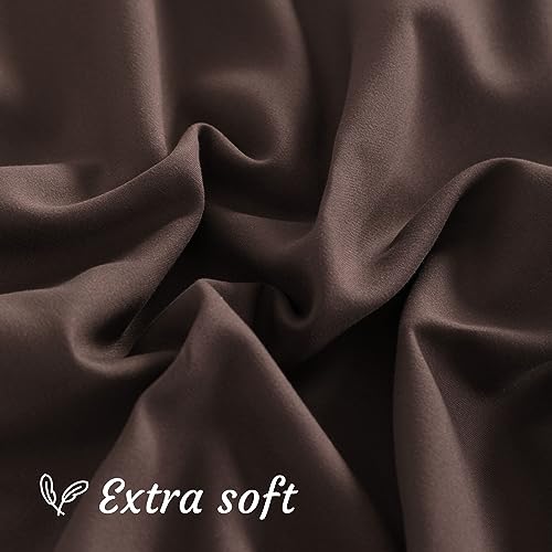 NTBAY Toddler Microfiber Pillowcases, Set of 2, Dark Brown - color: Dark Brown, size: Toddler (14"x20")