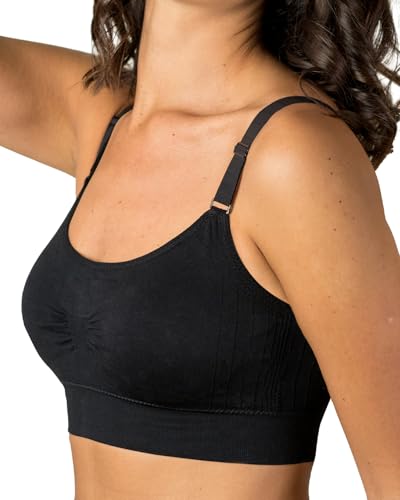 Coobie Seamless Scoopneck Bra - color: Black, size: Large