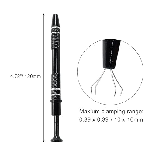 Hordion 4-Claw Pick up Tool Piercing Ball Grabber(3 Pack, Black) - color: Black, size: 3 Pcs