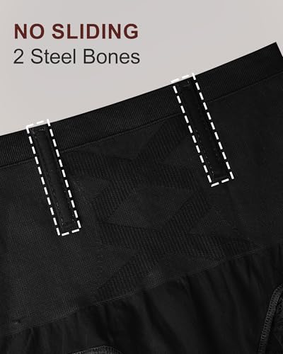 Women's High Waisted Underwear, Ladies Panties with Lace, Comfortable Briefs, 4 Pack - color: Black, size: Medium