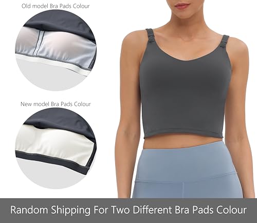 Foucome Nursing Tank Tops Longline Breastfeeding Workout Tops - color: Grey, size: X-Large