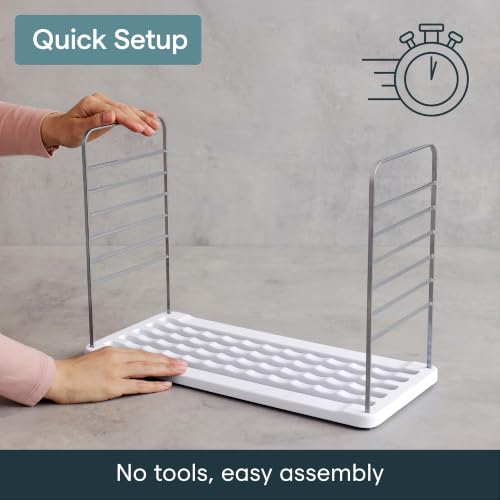 YouCopia UpSpace 12 Water Bottle Organizer, Adjustable Tumbler Cabinet Rack - size: 12 Bottle Premium