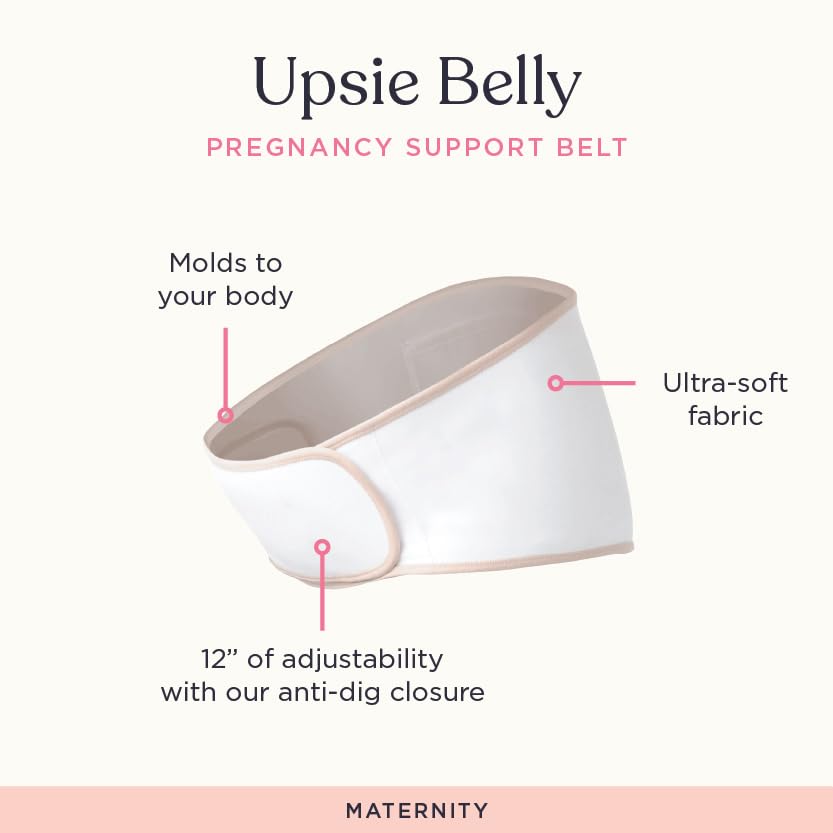 Belly Bandit Upsie Belly Pregnancy Support Band - color: Cream, size: Large