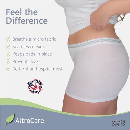 5-Pack Disposable, Postpartum and Incontinence, Seamless Mesh Underwear - size: Large-X-Large