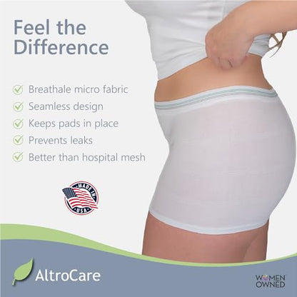 5-Pack Disposable, Postpartum and Incontinence, Seamless Mesh Underwear - size: Large-X-Large