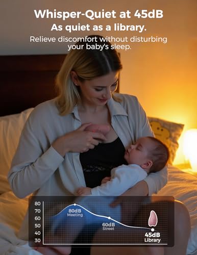 Momcozy A1Pro Lactation Massager with Heat, Deep Vibration, Cozy Red, 1PCS - size: A1Pro-Red