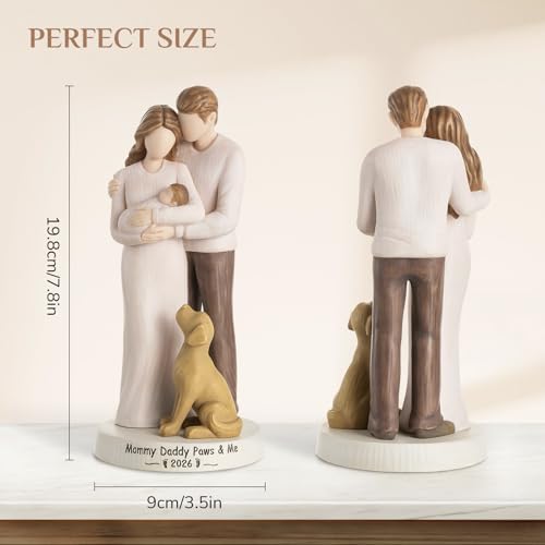 Storieme New Mom Dad Figurine, First Time Parents Gifts for Couples