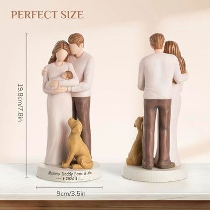 Storieme New Mom Dad Figurine, First Time Parents Gifts for Couples