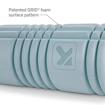 TRIGGERPOINT Performance Therapy Grid Patented Multi-Density Foam Massage Roller (80% Recycled) Exercise, Deep Tissue Muscle Recovery - Muscle Pain&Tightness, Improves Circulation (13"), Blue - size: One Size