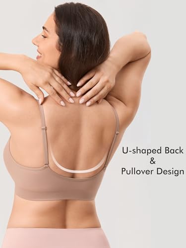 MOMANDA Seamless Nursing Bras for Breastfeeding - color: Cocoa Beige, size: Small