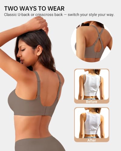 As Fairy Wireless Seamless Jelly Support Full Coverage Bra with V Mesh Neck - color: Grey-mesh, size: 36DD