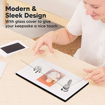 Inkless Hand and Footprint Kit, Boy Girl Newborn Keepsake (Onyx Black) - color: Onyx Black