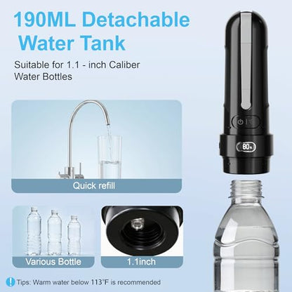 Electric Portable Bidet for Camping & Business Trips, Black - color: 4 Black