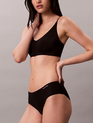 Calvin Klein Women's Invisibles Comfort Lightly Lined Seamless Wireless Triangle Bralette Bra - color: Black, size: Medium