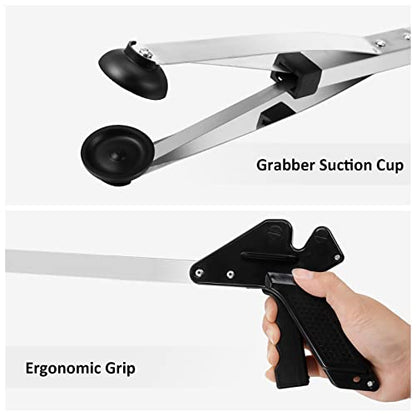 Sabary 10 Pack Suction Cup Trash Picker Grabber Tool,Black,35 Inch - color: Black, size: 35 Inch