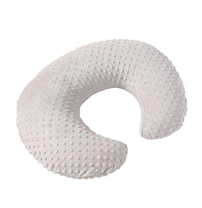 Dots Nursing Pillow Cover, Plush Breastfeeding Pillow Case - color: Sand