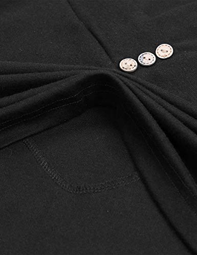 Quinee Women's Long Sleeve Plaid Colorblock Nursing Pullover Hoodie Sweatshirts - color: Black, size: Small