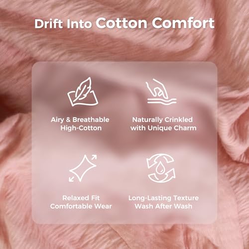 Momcozy Pregnancy Pillow for Sleeping - U Shaped Full Body Maternity Pillow - color: Cotton Blend - Pink