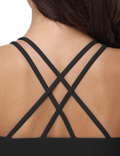 Nursing Tank Tops for Breastfeeding Crop Top - color: Black, size: Small