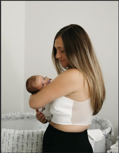 Nipple Diaper Absorbent Nursing Bra 100% Cotton, 7 Pack Single-Use Disposable Non-Toxic Garment for Breastfeeding - size: Large