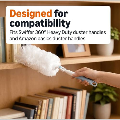 Amazon Basics 360° Heavy Duty Duster Refills, Picks up and Traps 2X More Allergens, 11 Count, Pack of 1 - style: Duster Refill