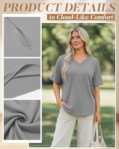3 Pack Women's Nursing Shirts - color: Black, White, Gray, size: Small