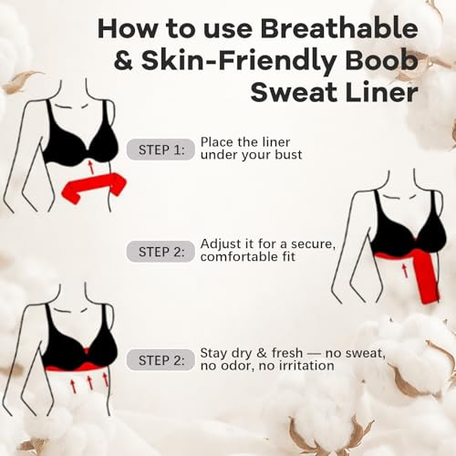 Boyiee 16 Pcs Cotton Bra Liners Under Breast Sweat Pads - color: White, size: Medium